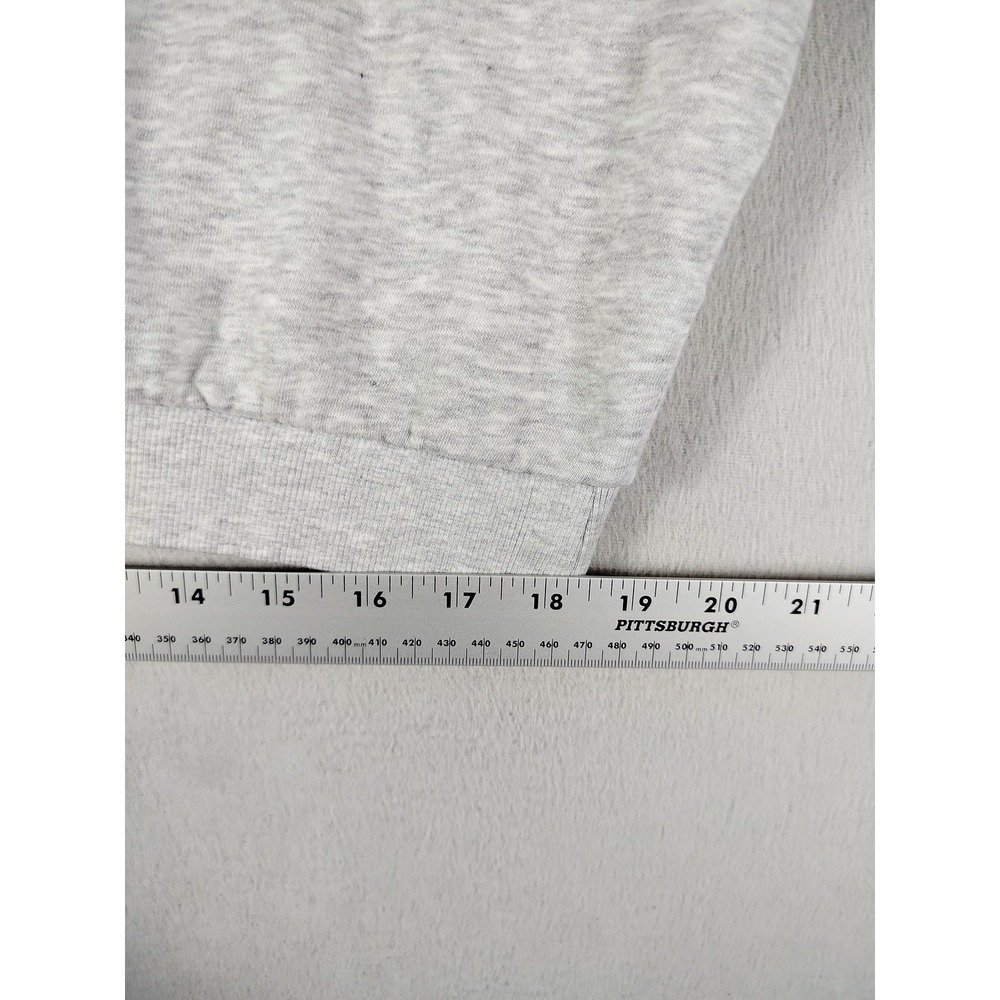 H&M Divided Sweatshirt Womens Large Gray Pink California 1991 1/4 Zip Cropped - Picture 10 of 10
